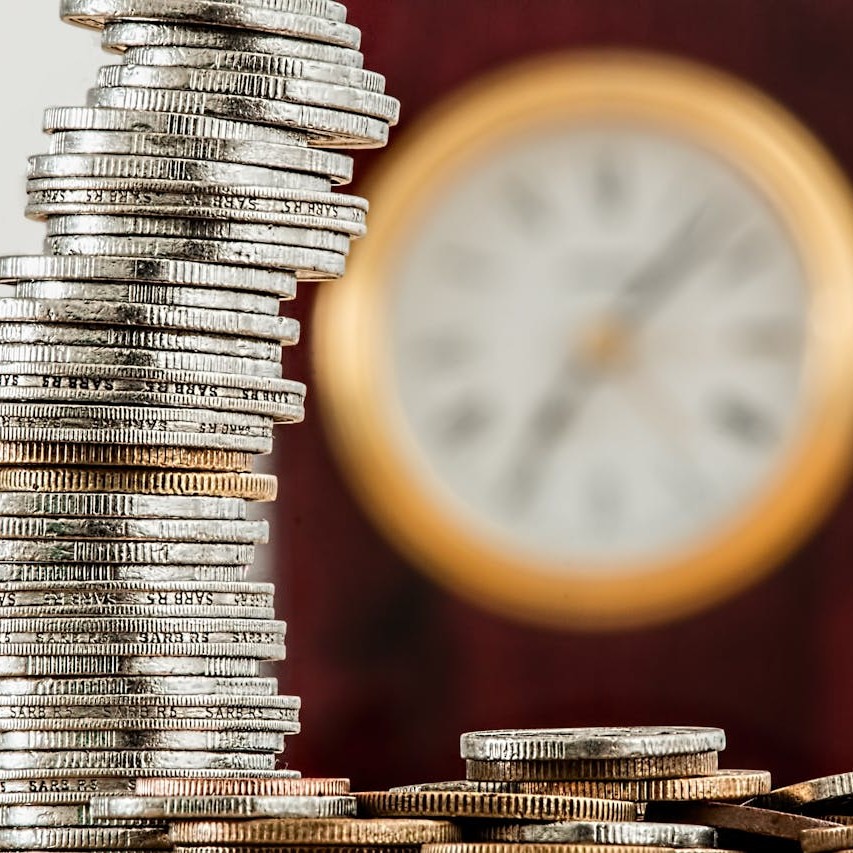 A stack of coins